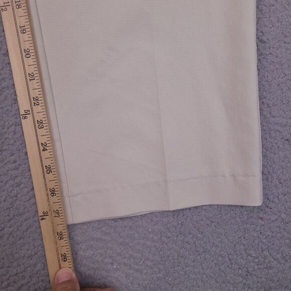 Adidas Clima Cool Golf‎ Pants Khakis 36x27.5 Beige Performance 3 Stripes - Picture 8 of 15